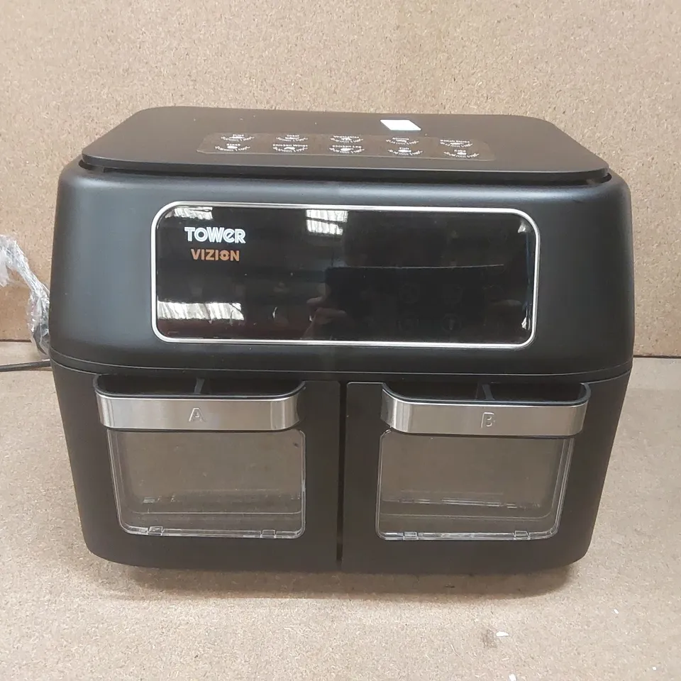 BOXED TOWER VIZION 11L DUAL COMPARTMENT AIR FRYER 
