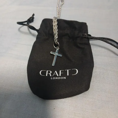 CRAFT LONDON CROSS PENDANT NECKLACE