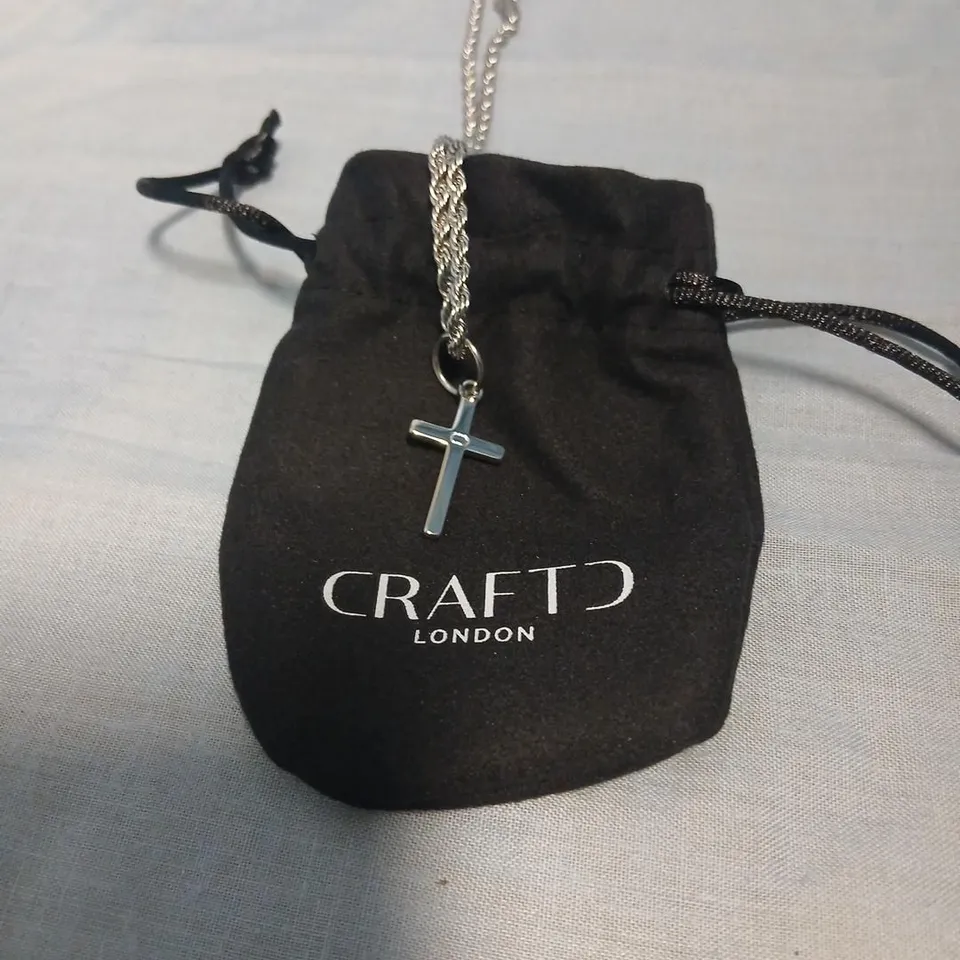 CRAFT LONDON CROSS PENDANT NECKLACE