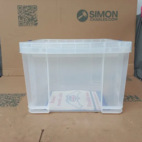 BOX OF APPROXIMATELY 15 ASSORTED ITEMS TO INCLUDE 35XL CLEAR STORAGE BOX ETC