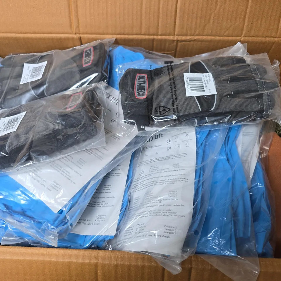 LARGE QUANTITY OF ASSORTED SAFETY GLOVES 