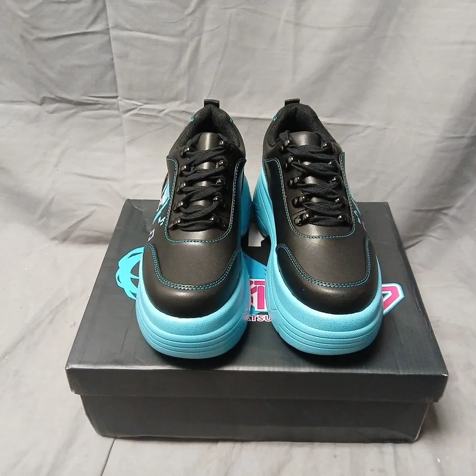 boxed koi Virtual Diva Miku Chunky Trainers - Black, UK3