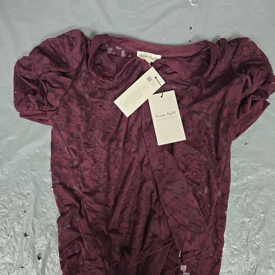 PHASE EIGHT CLEO CHECKERED TOP - 10