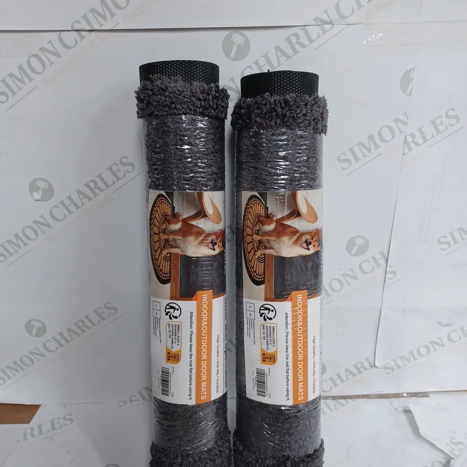 SET OF 2 MIBAO DIRT TRAPPER DOOR MAT FOR INDOOR&OUTDOOR, 40X60 CM