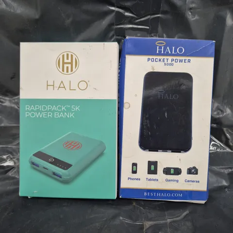 BOX OF APPROXIMATELY 15 ASSORTED HOUSEHOLD ITEMS TO INCLUDE HALO POWER BANK, ETC - COLLECTION ONLY