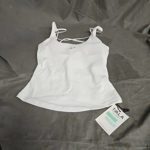 TALA SKINLUXE MULTI STRAP VEST IN COCONUT MILK SIZE S