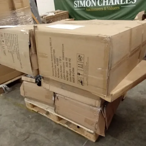 PALLET OF ASSORTED INCOMPLETE OUTDOOR GARDEN RATTAN SETS AND GARDEN FURNITURE PARTS ETC