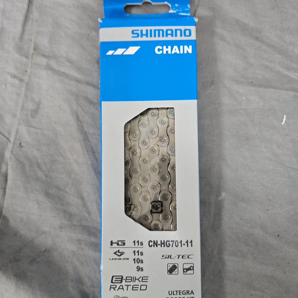 SHIMANO CN-HG701-11 11-SPEED BICYCLE CHAIN – BOXED (ULTEGRA/DEORE XT)