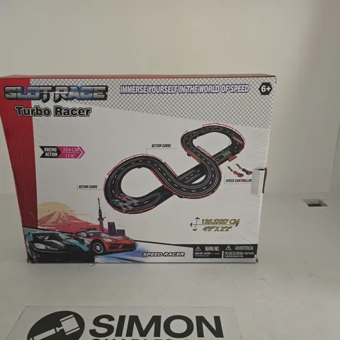 SLOT RACE TURBO RACER – BOXED SLOT CAR RACING SET
