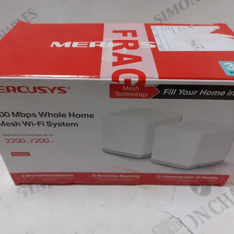 BOXED MERCUSYS 300 MBPS WHOLE HOME MESH WI-FI SYSTEM
