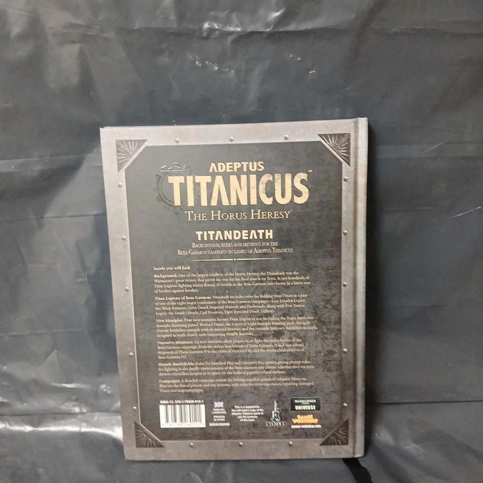 ADEPTUS TITANICUS TITANDEATH WARHAMMER 40K HARDBACK