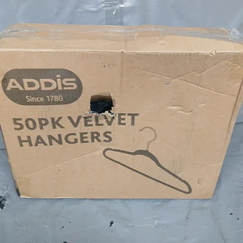 BOXED 50-PACK OF VELVET HANGERS