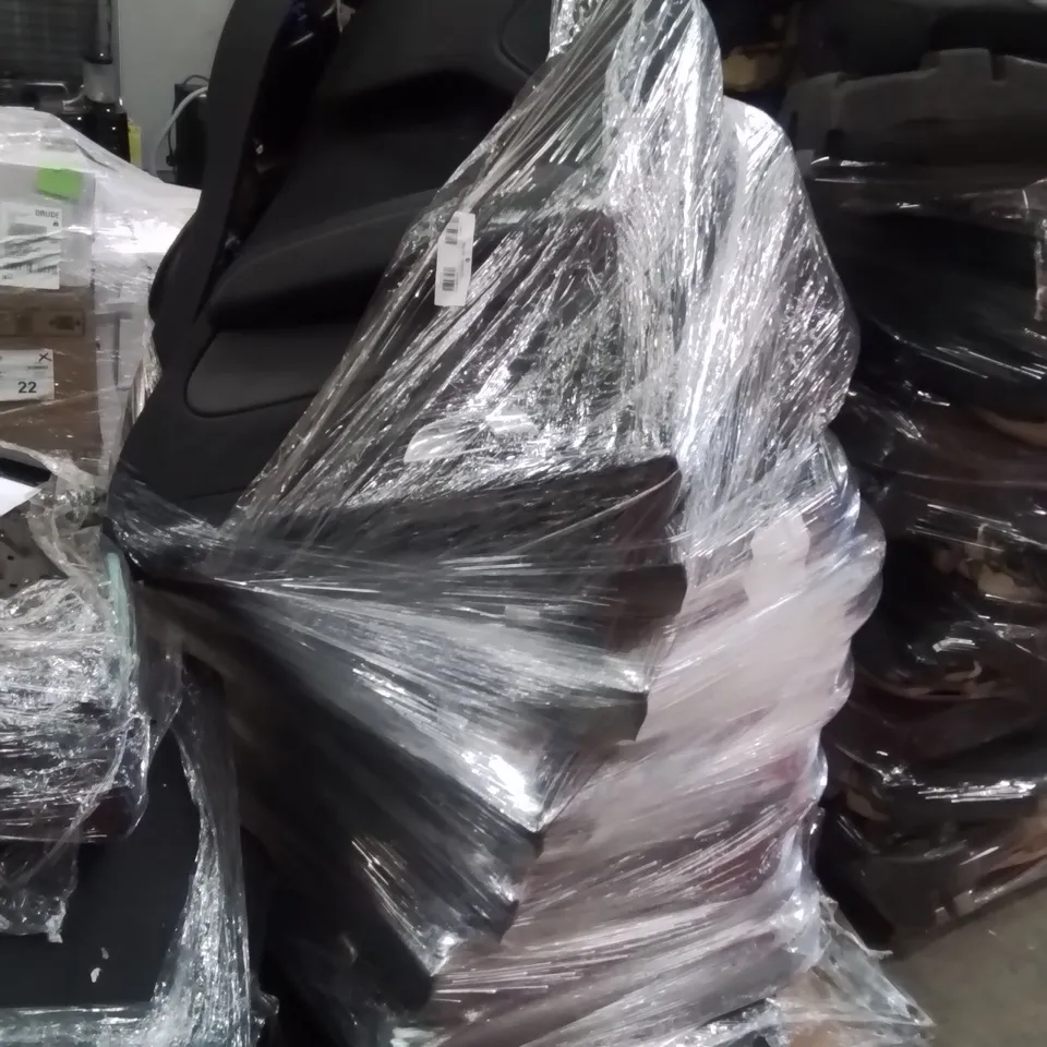 PALLET CONTAINING LARGE QUANTITY OF CAR DOORS COVERS INSIDE 