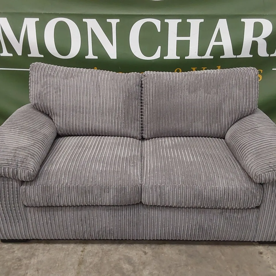 AMALFI STANDARD BACK FABRIC 2 SEATER SOFA - CHARCOAL RRP £499