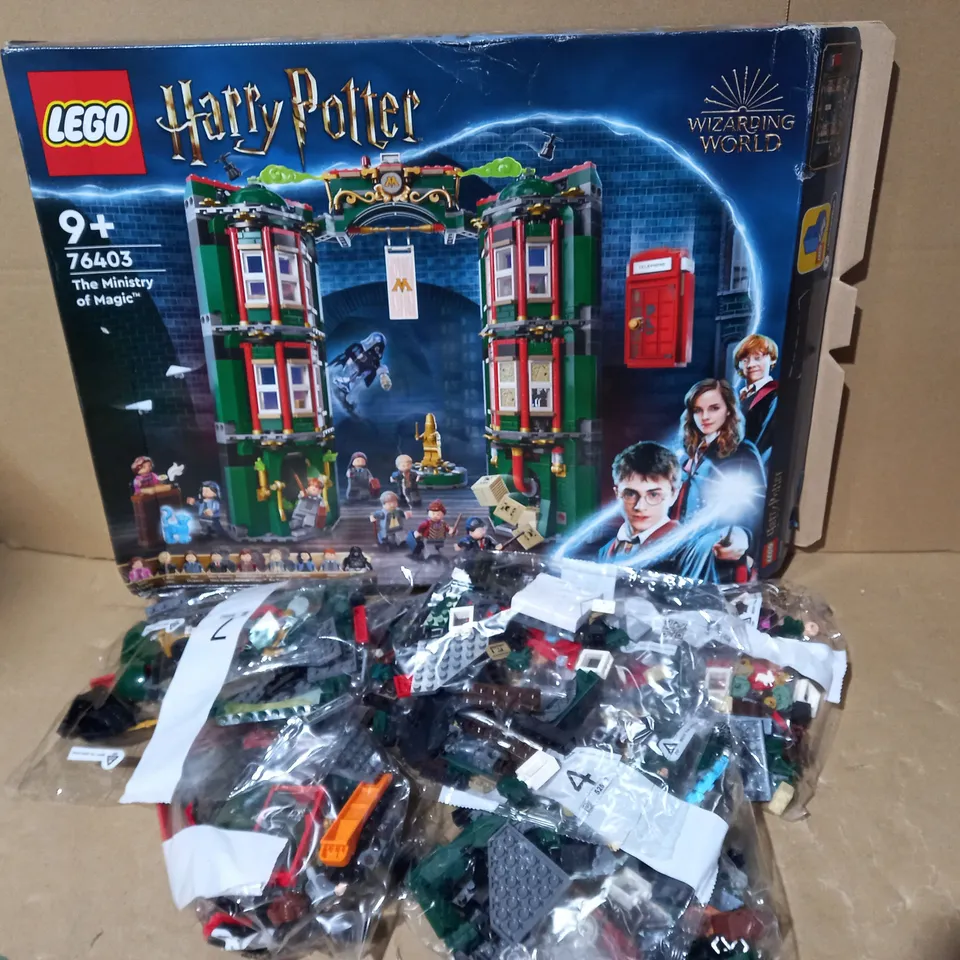 BOXED LEGO HARRY POTTER MINISTRY OF MAGIC (76403 SET) RRP £90