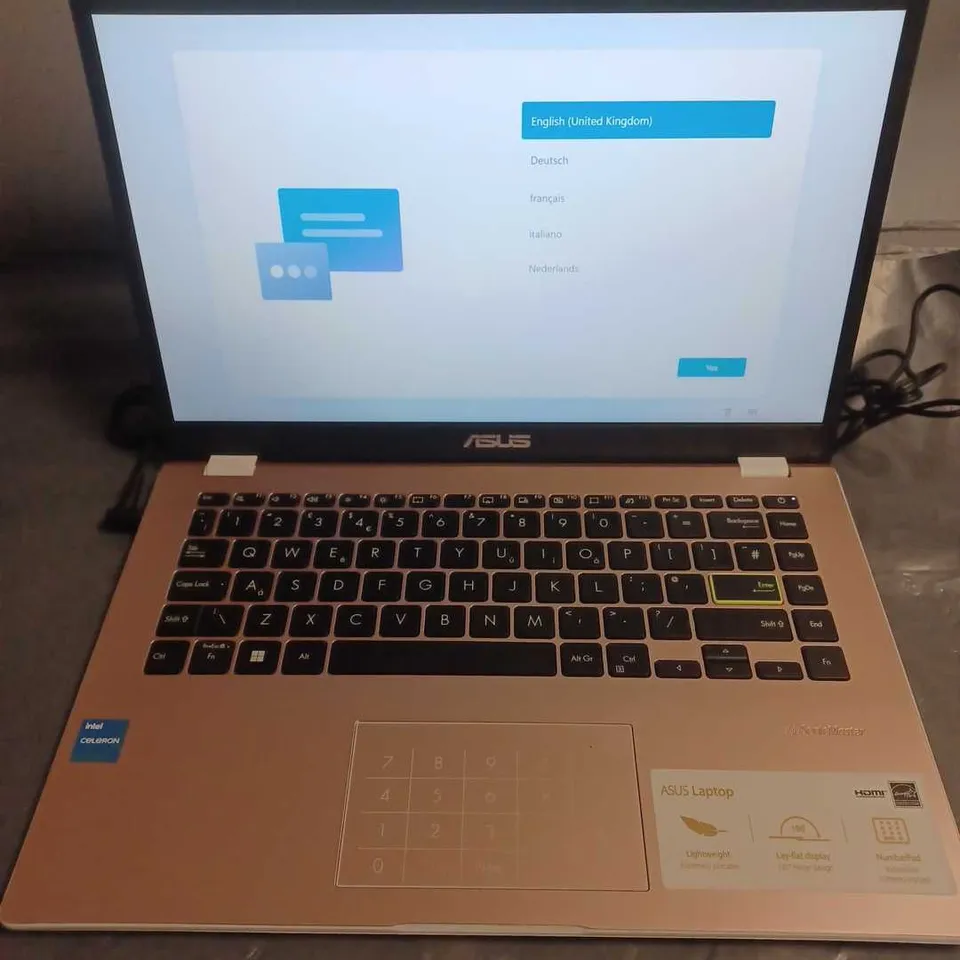 BOXED ASUS CHROMEBOOK INTEL N4500 LAPTOP IN ROSE PINK