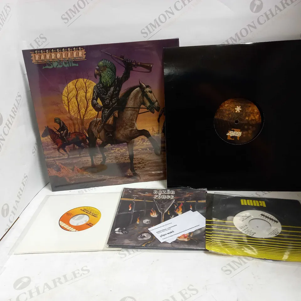 LOT OF APPROXIMATELY 12 ASSORTED VINYLS, TO INCLUDE ARIANA GRANDE, QUEEN, ETHEL THE FROG, ETC