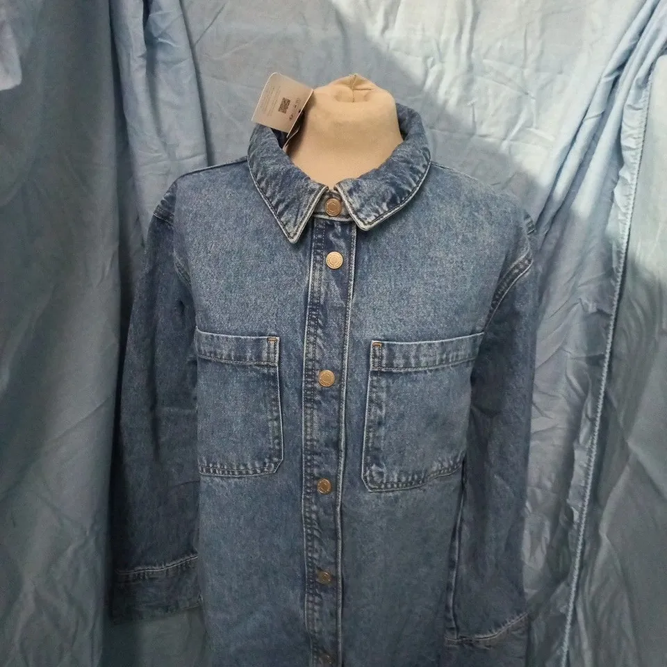 NOBODYS CHILD BLUE ULTIMATE DENIM OVERSHIRT – UK 12 