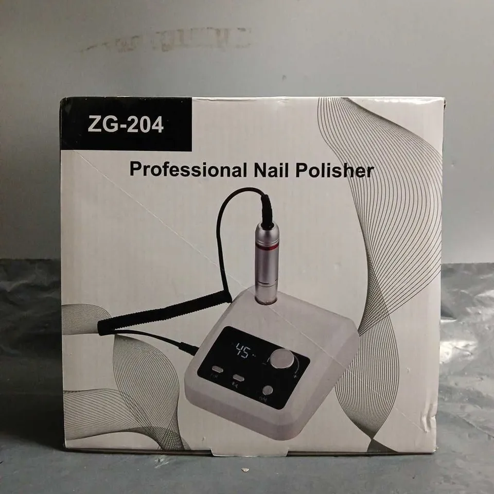 BOXED PROFESSIONAL NAIL POLISHER ZG-204 IN PINK