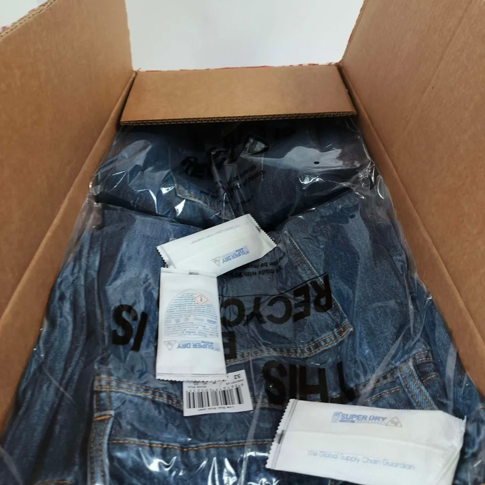 BOX OF 9 LOW RISE WIDE JEANS BONDI BLUE SIZE 14