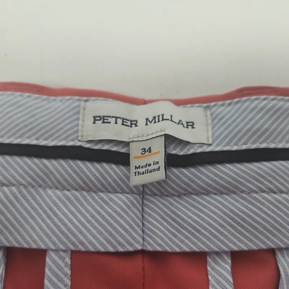 PETER MILLAR MEN'S CORAL PINK SHORTS, UK 34