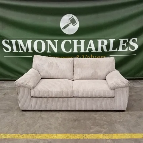 AMALFI STANDARD BACK FABRIC SOFA BED - CREAM