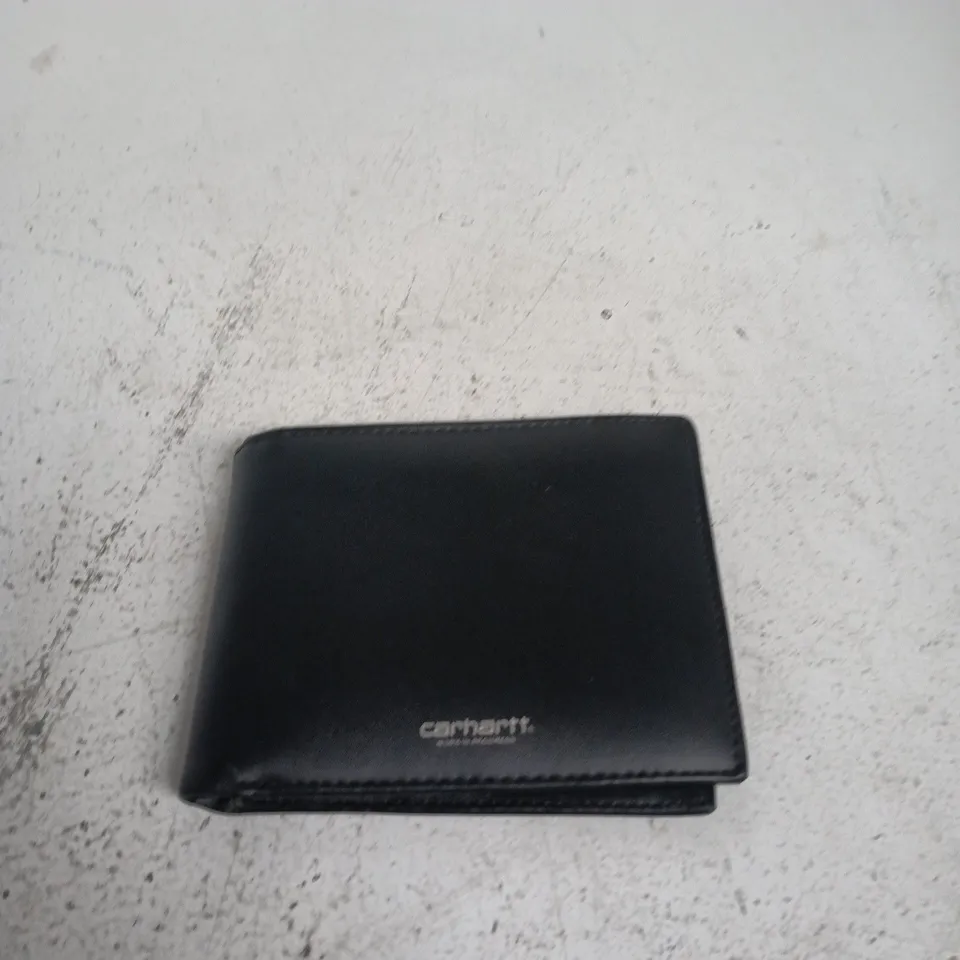 CARHARTT BLACK LEATHER WALLET – BI-FOLD WITH ID WINDOW