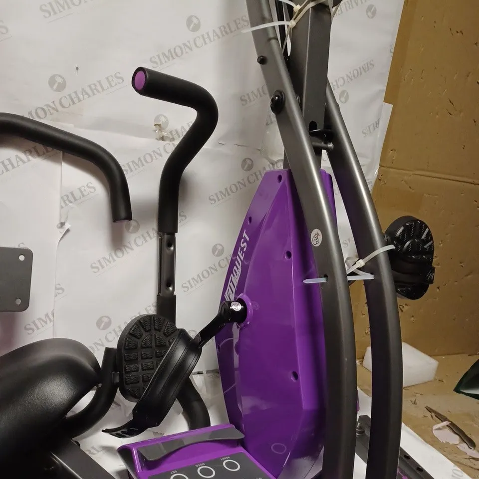 BOXED FITQUEST FLEX EXPRESS EXERCISE BIKE, PURPLE [COLLECTION ONLY]