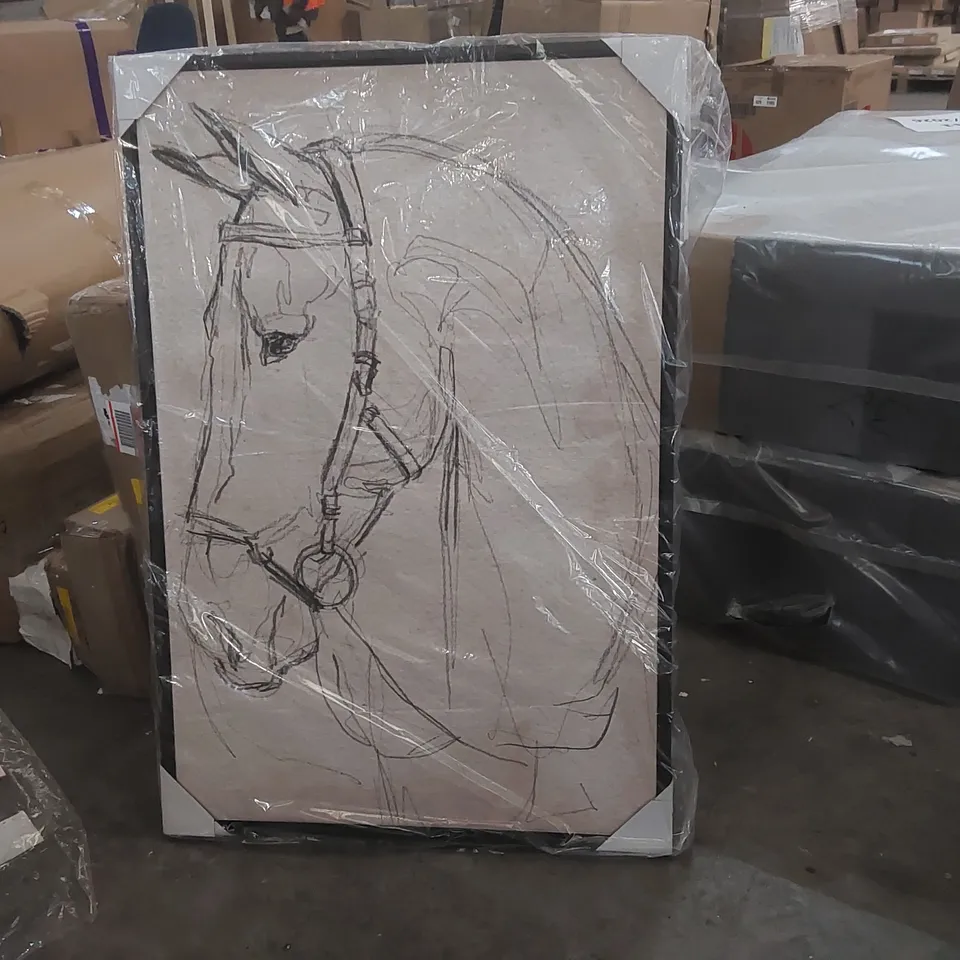 BAGGED HORSE IN BRIDLE SKETCH II