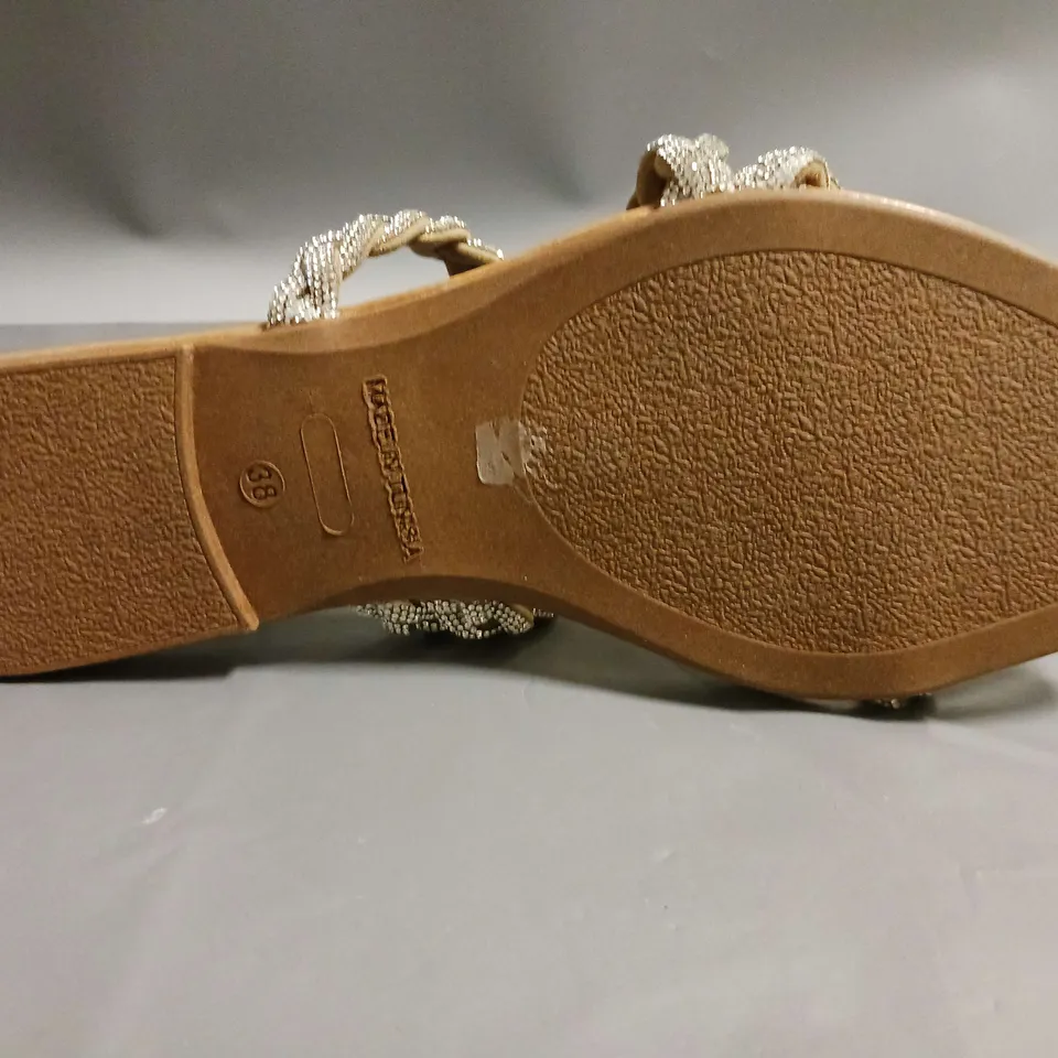 DUNE LADIES SANDALS WITH GLITTER DETAIL SIZE 5