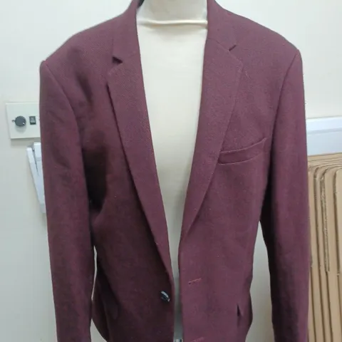  WOMENS BURGANDY BLAZER - UK SIZE 40"