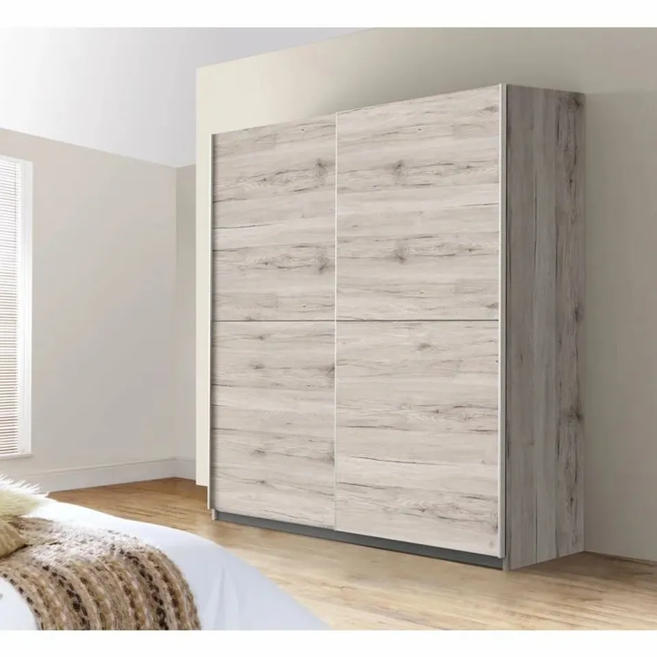 BOXED BELFIELD 2 DOOR SLIDING WARDROBE 