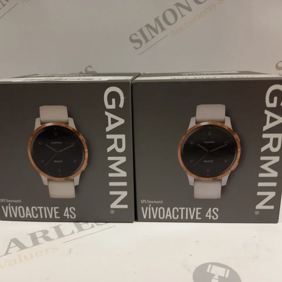 2 X BOXED GARMIN VIVOACTIVE 4S GPS SMART WATCHES