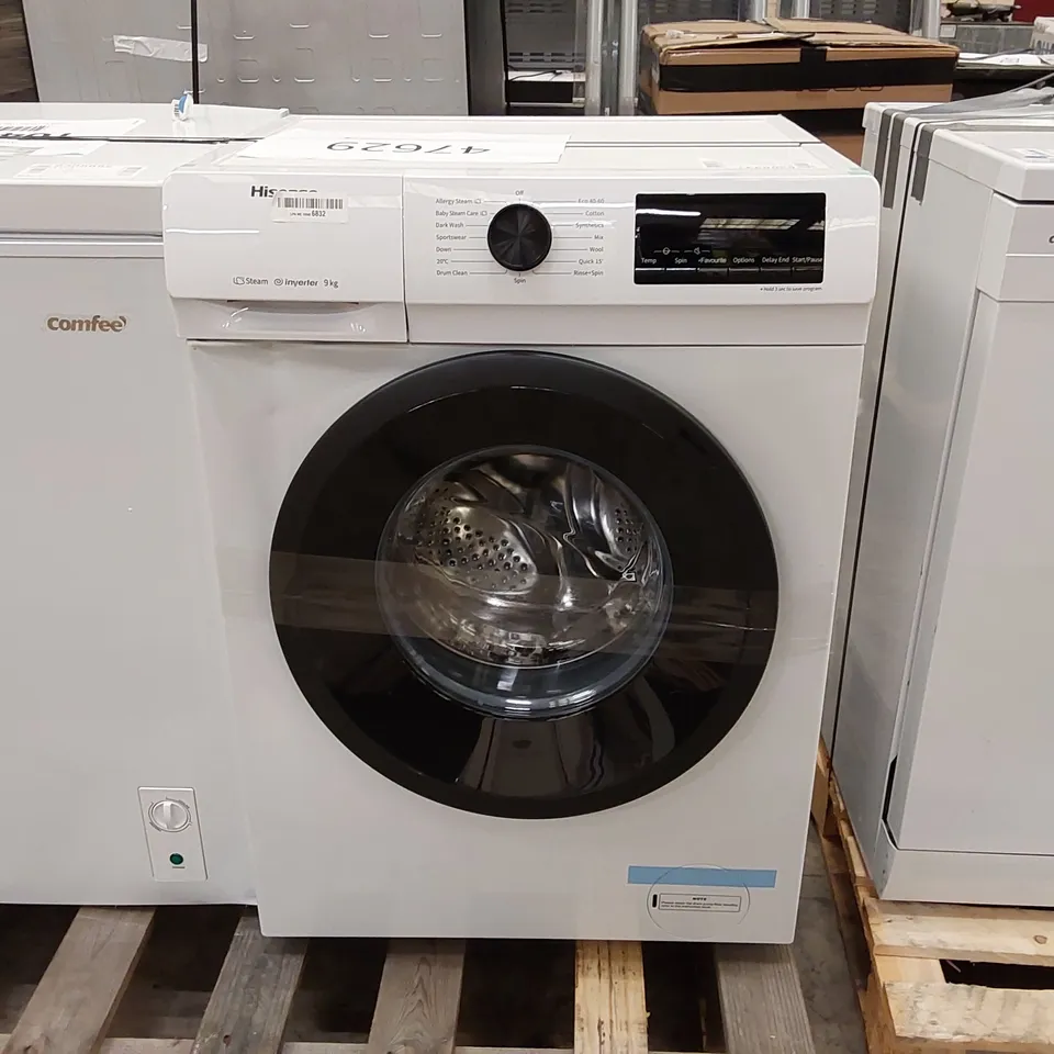 HISENSE 1 SERIES WFQP9014EVM 9KG WASHING MACHINE WITH 1400 RPM - WHITE 