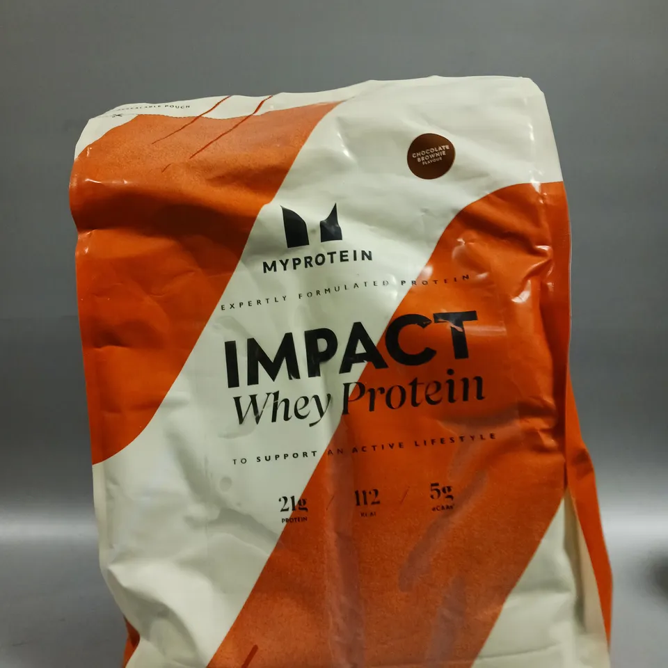 SEALED MYPROTEIN IMPACT WHEY PROTEIN - 2.5KG CHOCOLATE BROWNIE 