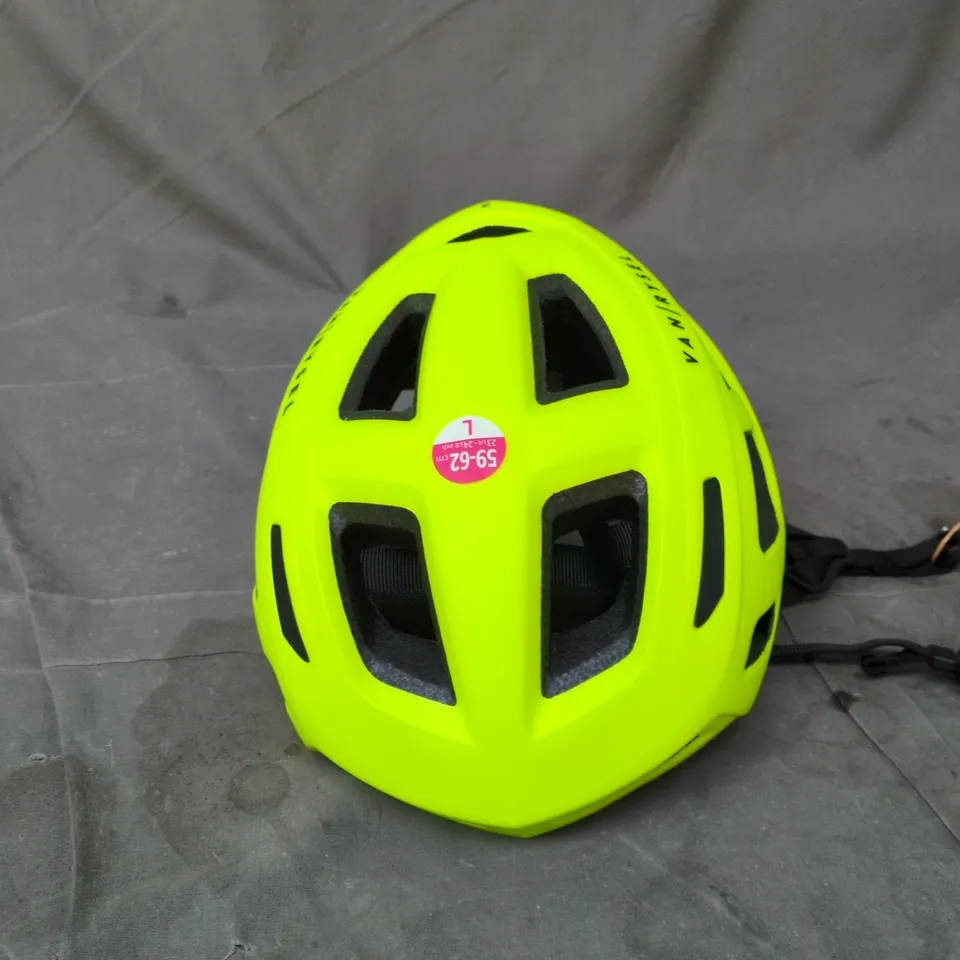 VAN RYSEL CYCLING HELMET – NEON YELLOW, 59–62 CM