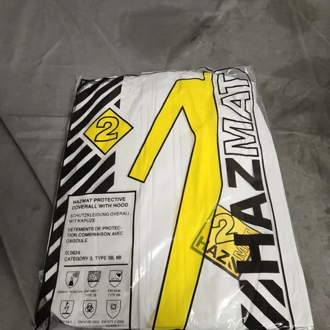 BAGGED HAZMAT PROTECTIVE COVERALL WITH HOOD SIZE XL