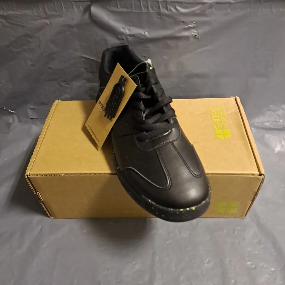 BOXED PAIR OF SHOES FOR CREWS LIBERTY ECO WOMENS SHOES IN BLACK SIZE UK 5
