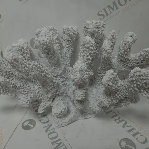 K BY KELLY HOPPEN RESIN FAUX CORAL ORNAMENT - WHITE