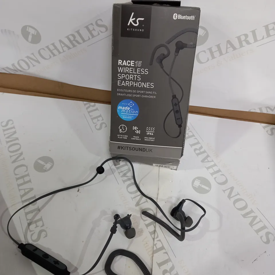 KITSOUND RACE 15 WIRELESS SPORTS EARPHONES 