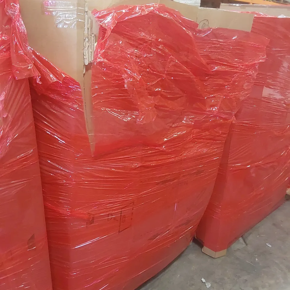 PALLET CONTAINING A VERY LARGE QUANTITY OF ASSORTED ITEMS INCLUDING: DIGITAL PHOTO FRAME, KINDERKRAFT CARSEAT, PRAM, LAUNDRY DRYING RACK ECT