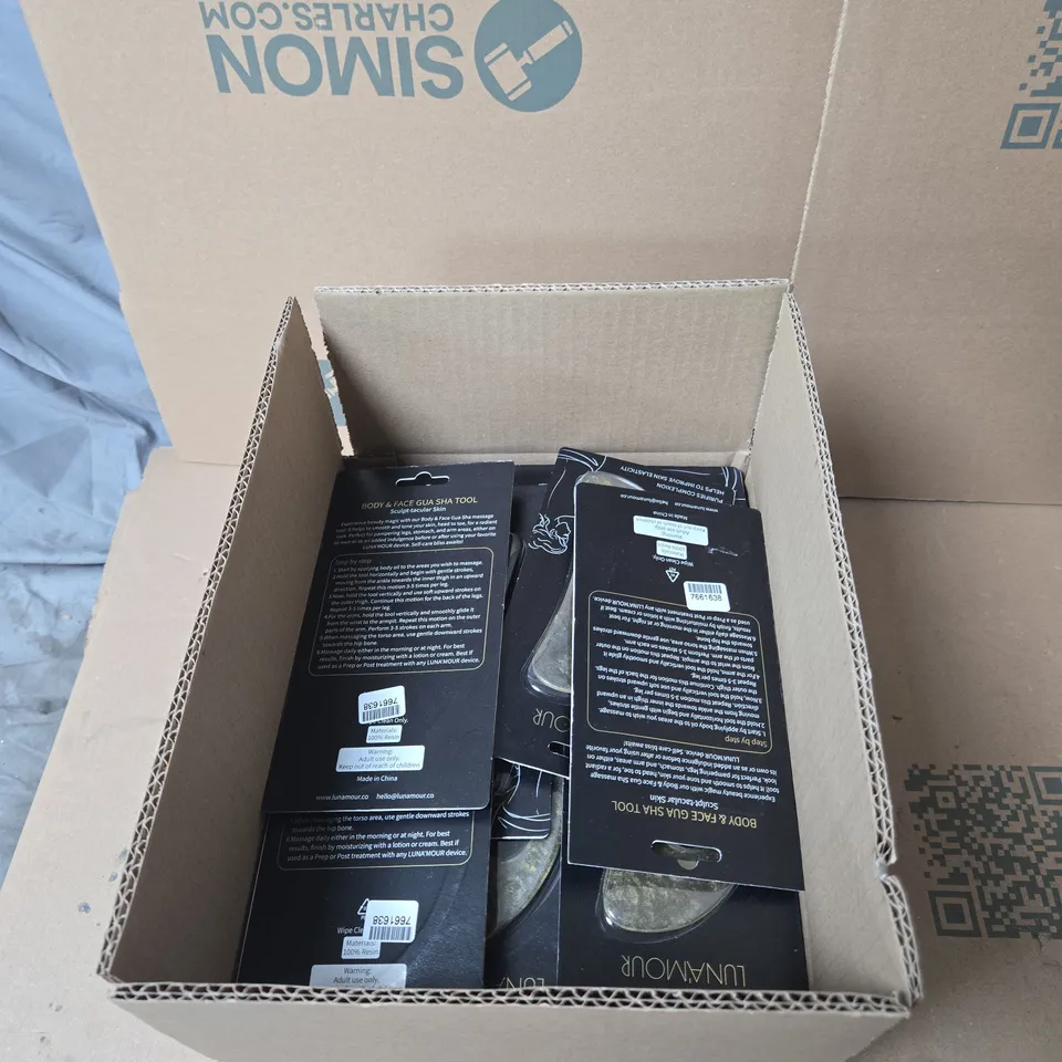 BOX OF APPROXIMATELY 45 X LUNA'MOUR BODY AND FACE GUA SHA TOOL
