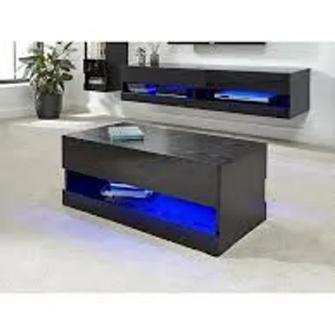 GFW GALICIA COMPACT COFFEE TABLE WITH LED LIGHT - BLACK