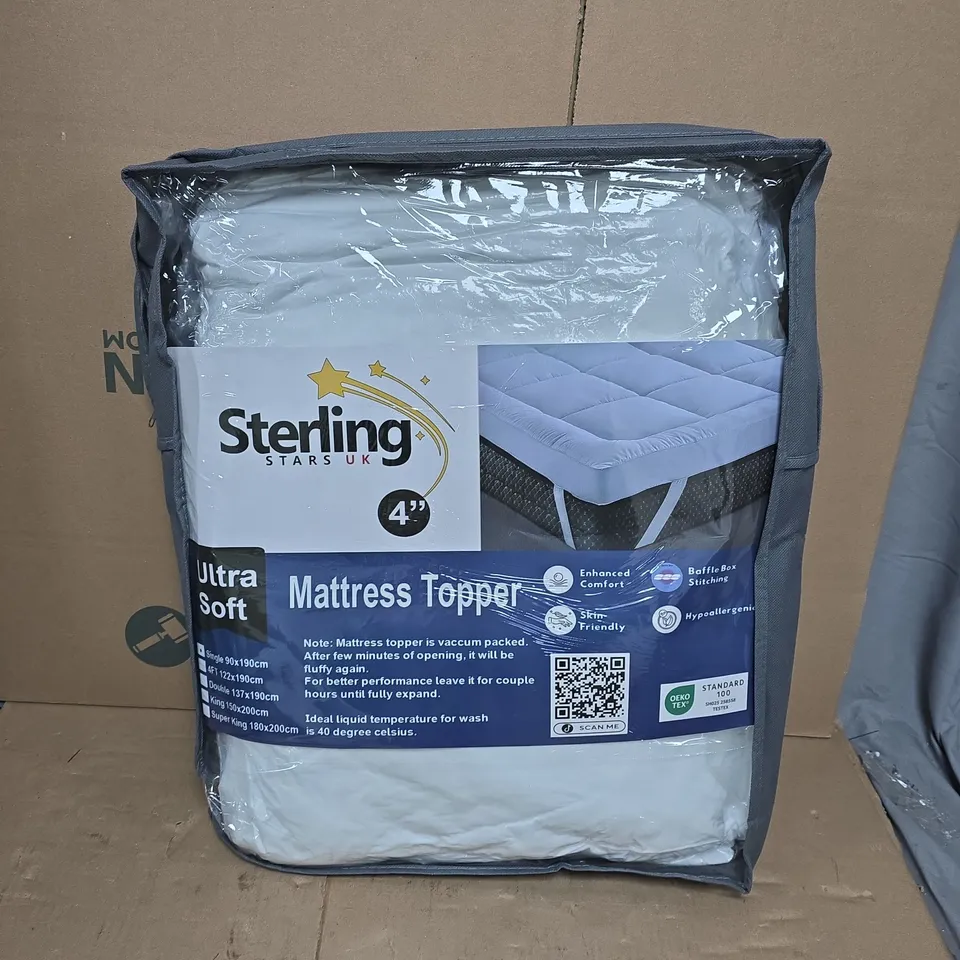 STERLING STARS ULTRA SOFT MATTRESS TOPPER - SINGLE
