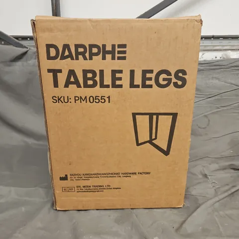BOXED DARPHE TABLE LEGS IN BLACK