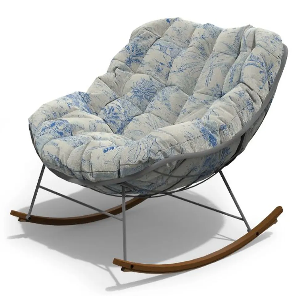 MY GARDEN STORIES OSLO PADDED LARGE ROCKING CHAIR