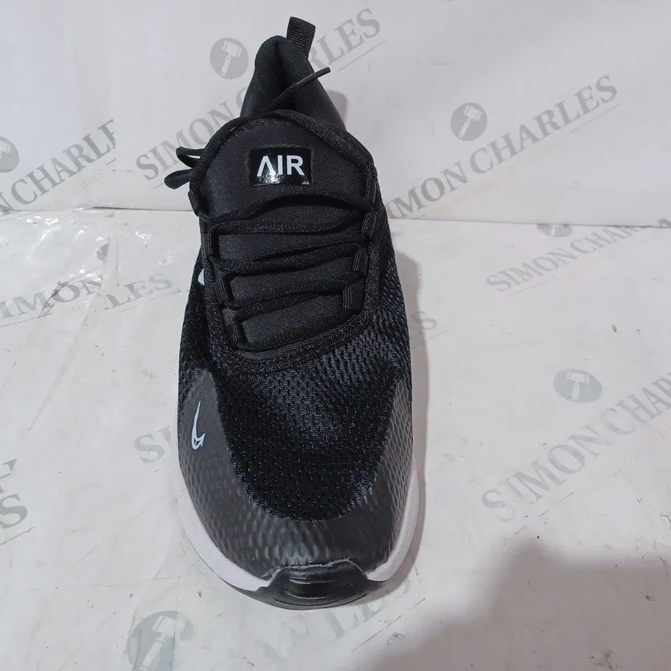 PAIR OF NIKE AIR 270 SHOES IN BLACK/WHITE EU SIZE 45