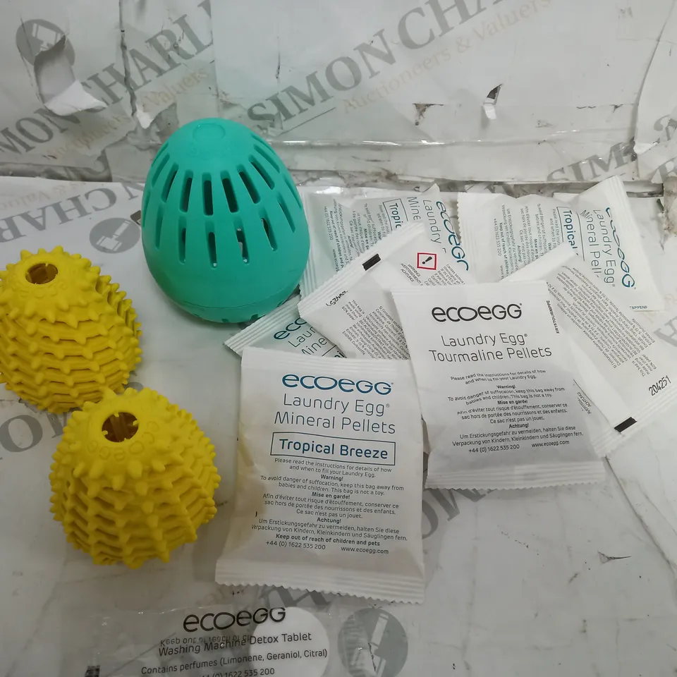 ECOEGG 750 WASHES LAUNDRY EGG KIT WITH DRYER EGGS & DETOX TABLETS - TROPICAL