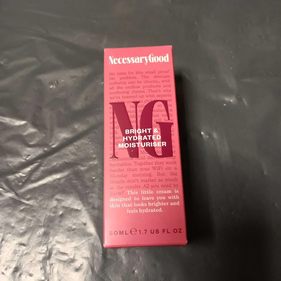 NECESSARYGOOD BRIGHT & HYDRATED MOISTURISER – 50 ML