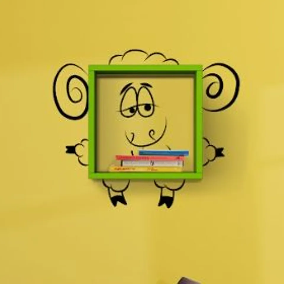 BRAND NEW BOXED GREEN CUBE SHELVING UNIT